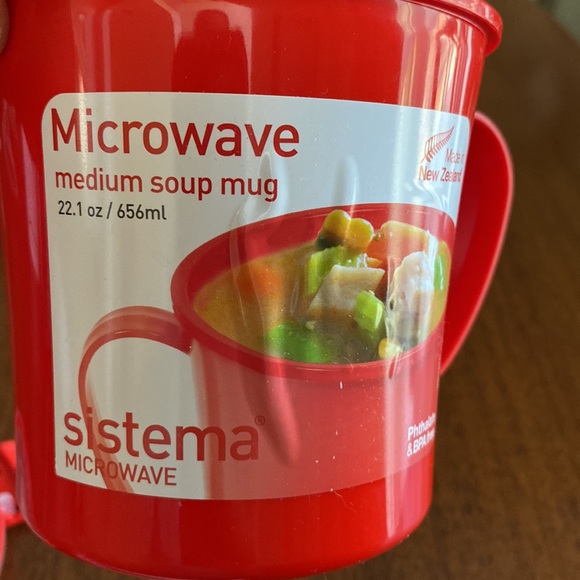 Microwaveable Soup Mug BPA Free - Picture 7 of 8